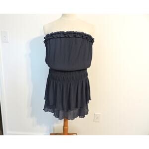 Glam Blue Tiered Ruffle Sundress - Size L